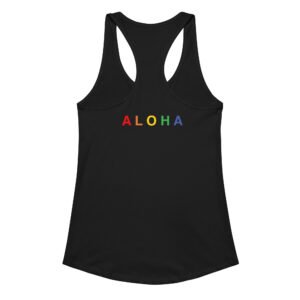 Aloha Braille Women’s fitted racerback tank top