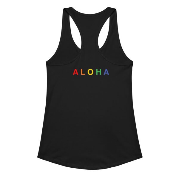 Aloha Braille Women’s fitted racerback tank top