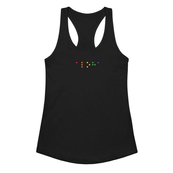 Aloha Braille Women’s fitted racerback tank top - Image 2