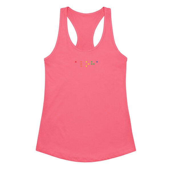 Aloha Braille Women’s fitted racerback tank top - Image 4