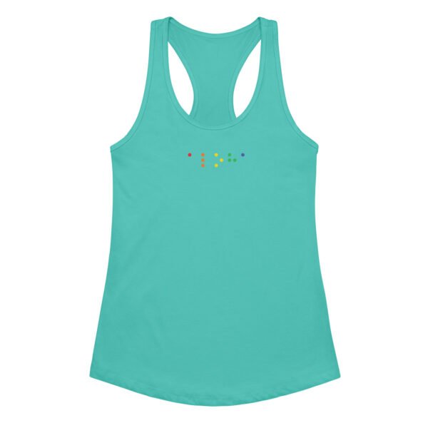 Aloha Braille Women’s fitted racerback tank top - Image 8