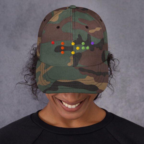 Embroidered Rainbow Aloha Braille Hat - Image 26
