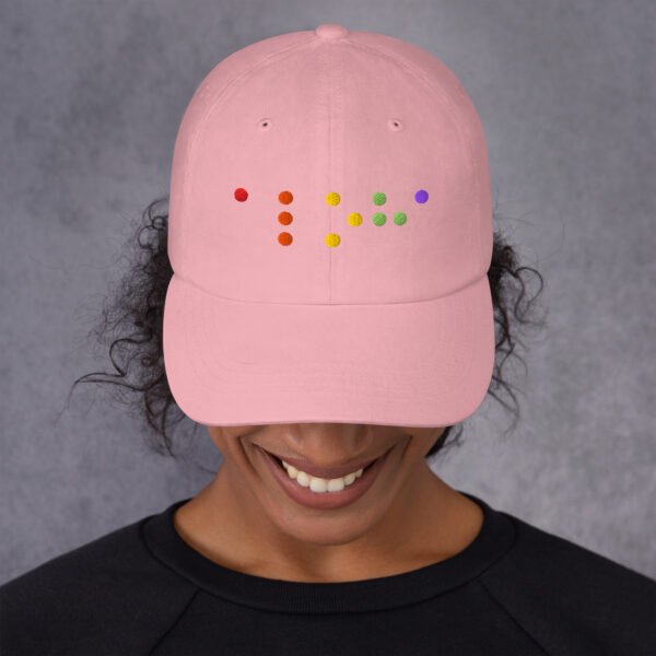 Embroidered Rainbow Aloha Braille Hat - Image 29