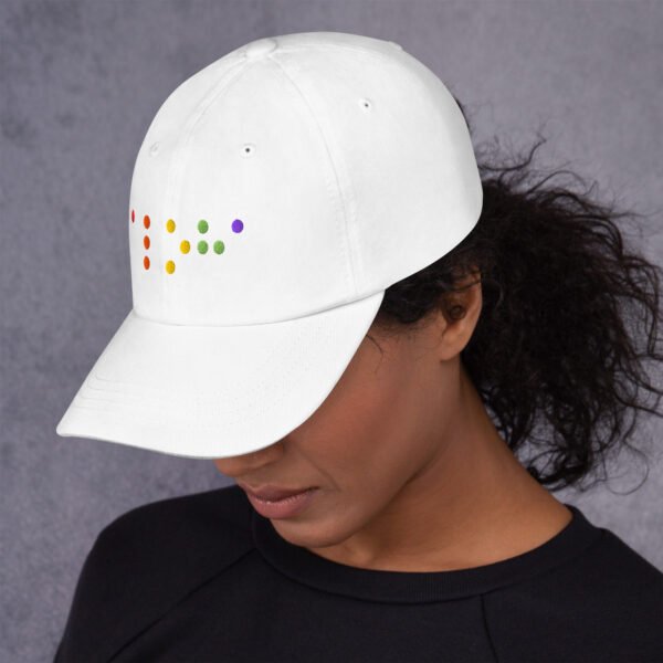 Embroidered Rainbow Aloha Braille Hat - Image 32